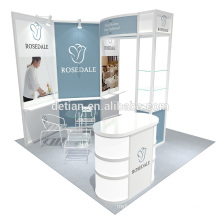 Detian Angebot Aluminium-Modul Messestand Material Messe Display mit Glasboden